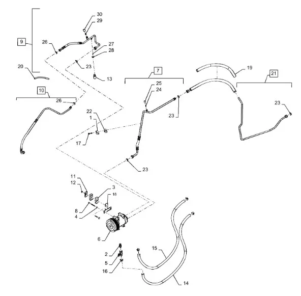 47426826 - Шланг кондиционера T8.